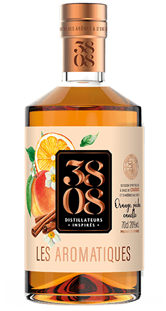 Aromatiques Orange Pêche Cannelle - boisson spiritueuse - Cognac 38 08