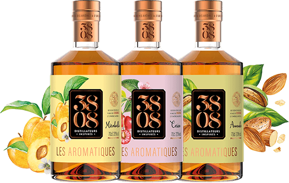 Collection Aromatiques Mirabelle, Cerise, Amande - Cognac 3808