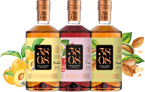 Collection Aromatiques Mirabelle, Cerise, Amande - Cognac 3808